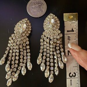 vintage waterfall chandelier earrings